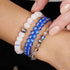 Marshmallow Chrome x White Glitter Glass Bracelet